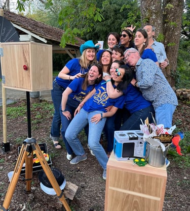 a group of people posing for a picture