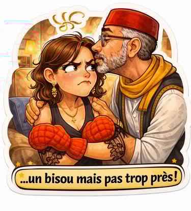 illustration du bisou mais trop près ....