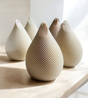 Kaars in de vorm van een waterdruppel