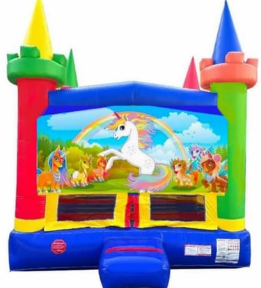 MEDIUM UNICORNS & RAINBOW PONIES THEMEWALK. Bookings 832-216-8423