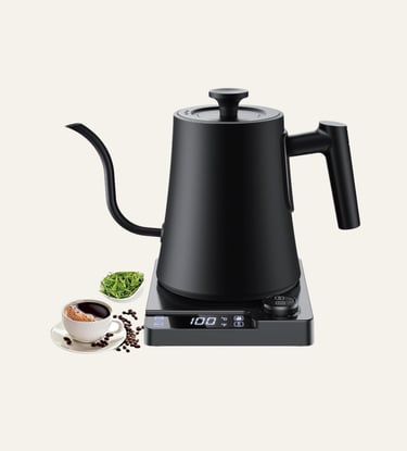 Chefess Gooseneck Electric Kettle Black