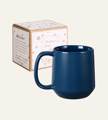 Miicol Ceramic Coffee Mug Color Navy 