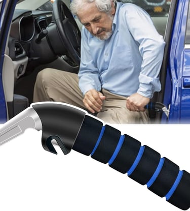 Car Handle Assist for Elderly Car Door Handle Car Door Latch Handle for Seniors and Handicapped Blue