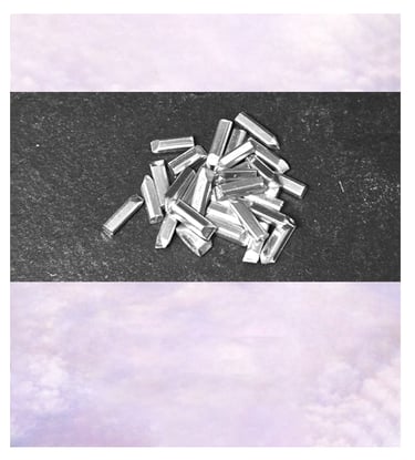 Raw pure silver grains prepared for casting and jewelry making