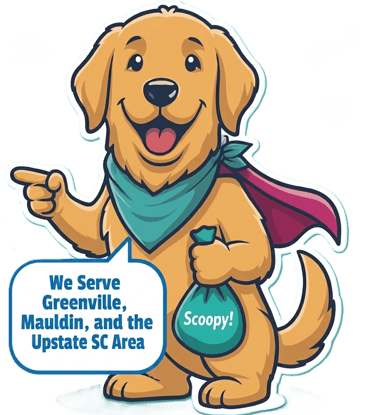 Scoopy mascot for Local Scoopers serving Greenville, Mauldin, and Upstate SC area