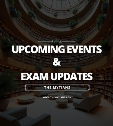 Get the latest exam updates, upcoming events, educational insights, exam tips, and study resources delivered to your inbox. 