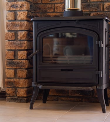 Cozy Fireplace at White Shark Guest House Gansbaai