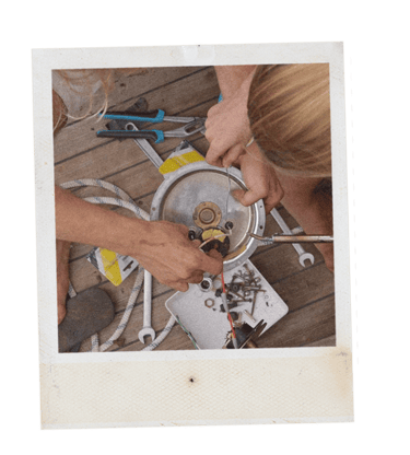 rénovation du vieux gréement le Skjoldnaes