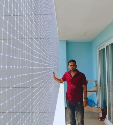 Customer appreciating quality pigeon net service in Marathahalli Bangalore