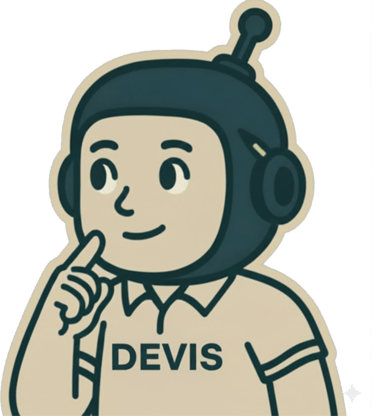 Illustration de BradBot Davis, agent IA de génération de devis, en réflexion. à valenciennes