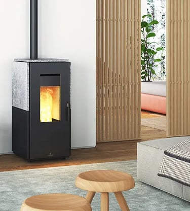 poêle à bois scandinave