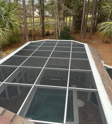 Durable screen systems for bug-free outdoor spaces in Pawleys Island, SC.