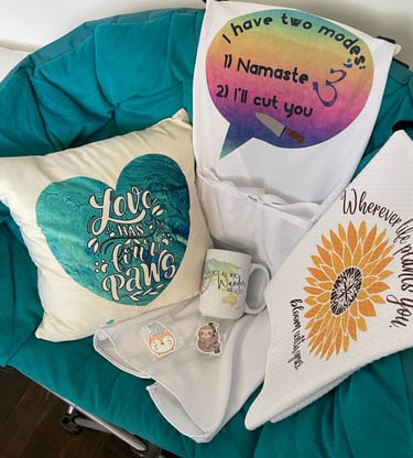 Throw Pillow Apron Mug Towel Stickers