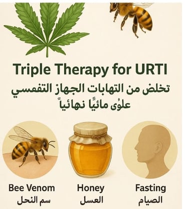 🐝🍯 Triple Therapy for URTI Forever : Bee Stings, Honey, and Fasting? 🌙