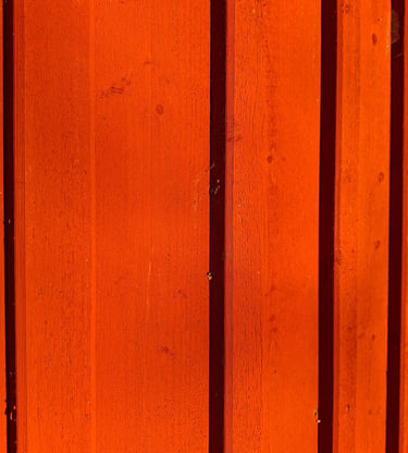 Traditional linseed oil paint on exterior wood siding