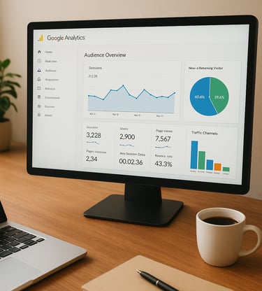 Dashboard-Google-Analytics-tela-computador-gráficos-coloridos