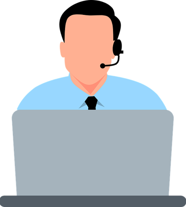 desenho de um atendente