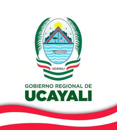 Official coat of arms and logo of the Regional Government of Ucayali in Peru.