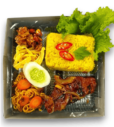 nasi kuning ayam mentega