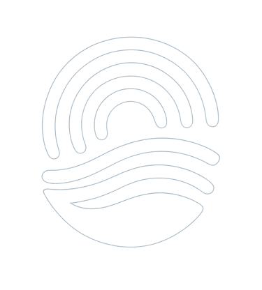 Official logo for Mallorca Unlocked, featuring an abstract icon with fluid lines symbolizing experiences of the island.