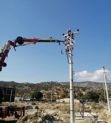 elektrik direği dikimi antalya
