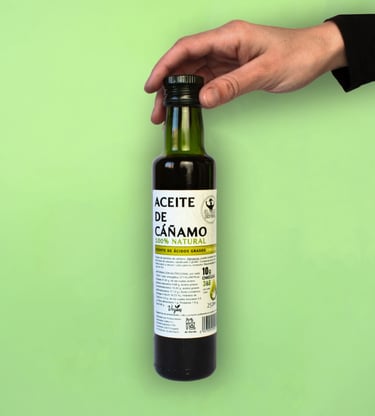 Aceite de cáñamo prensado en frío | Rico en omega 3, 6 y 9 | Calidad premium buen precio