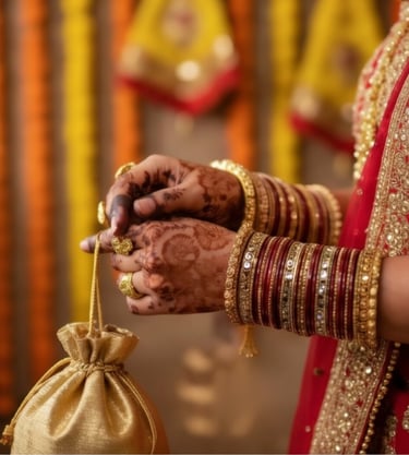 Lac Chudi exquisite bridal lac bangles in red and gold for Indian weddings and festive occasions