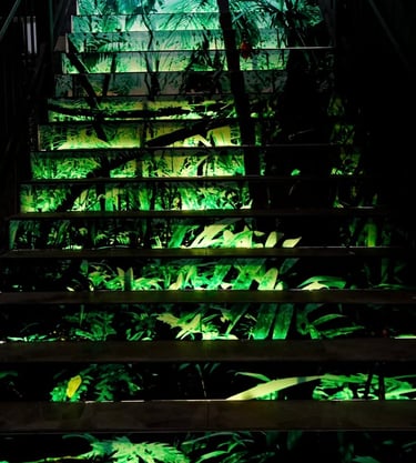 Escaleras Restaurante Mahawi Resort