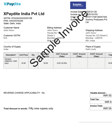 GST Tax Invoice