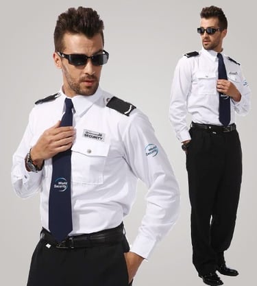 Stylish Security Guard in his uniform