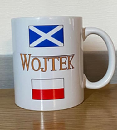 Personalised Mug, Design Your Own Mug, Poland, Scotland