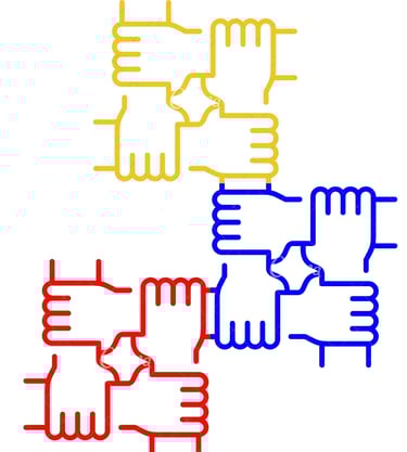 Manitos logo manos doradas