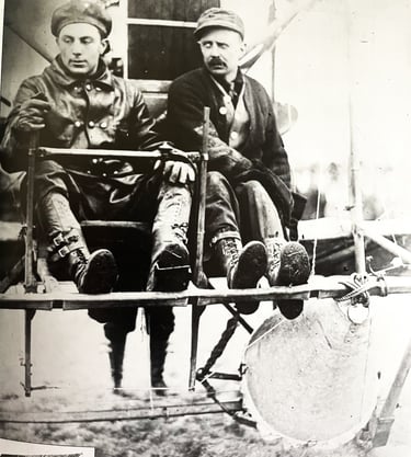 Capt Albert Berry (left), and Pilot Antony Habersack Jannus