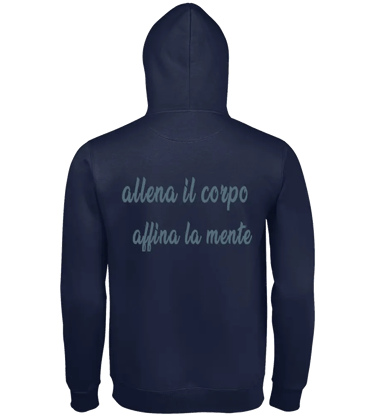 felpa con cappuccio Premium back navy