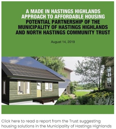 A Made in Hastings Highlands Approach to Affordable Housing