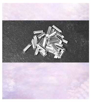 Raw pure silver grains prepared for casting and jewelry making