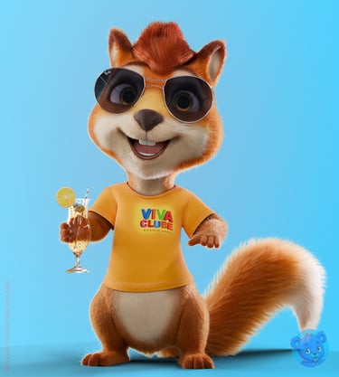 mascote 3D personagem 3D