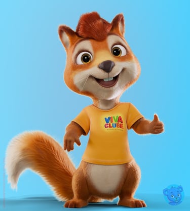 mascote 3D personagem 3D