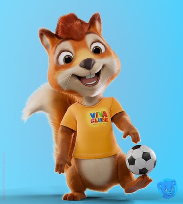 mascote 3D personagem 3D