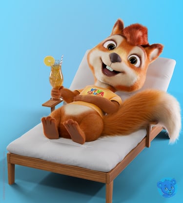 mascote 3D personagem 3D