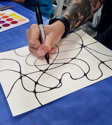 neurographic line art