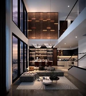 1230 sqft 4 bedroom duplex show unit with 210m covered walkway to RTS Bukit Chagar