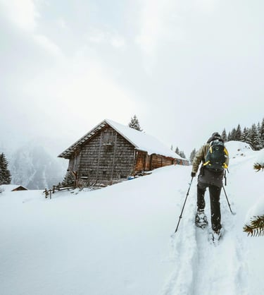 Ruta con Refugio en raquetas de nieve