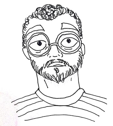a man with glasses and a beard - Eliel Moura