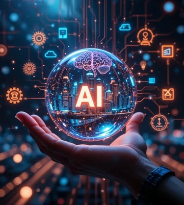 "AI technology and digital innovation concept"