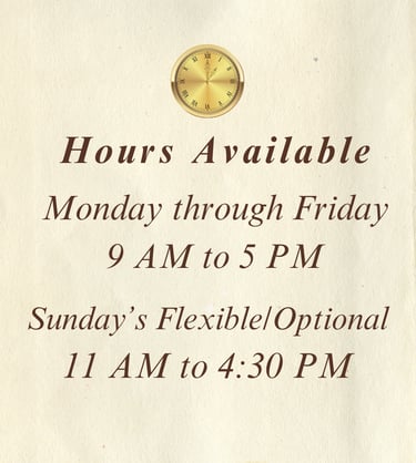 Archive Pro Private Services Hours Available