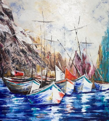 tableau-bateaux-dans-un-fjord