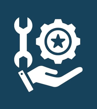 Icône de service technique et support en solutions d’encaissement