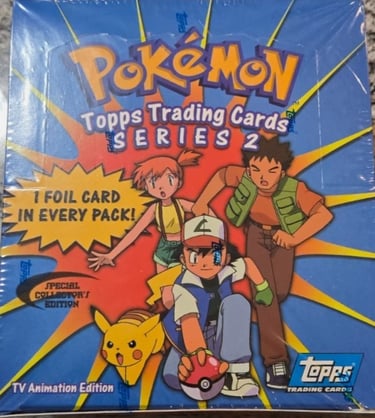 Display Topps Pokémon series 2 US special collector's édition dessus