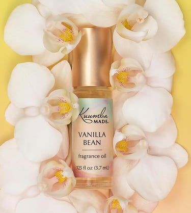a bottle of vanilla fragance oil